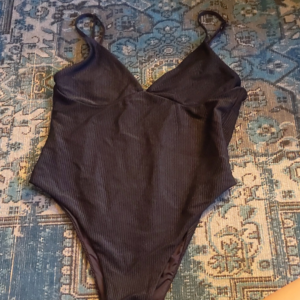 Frankie's black one piece, worn twice